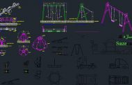 دانلود رایگان آبجکتهای وسایل زمین بازی کودک(dwg)